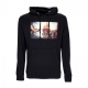 felpa cappuccio uomo corazon hooded fleece BLACK