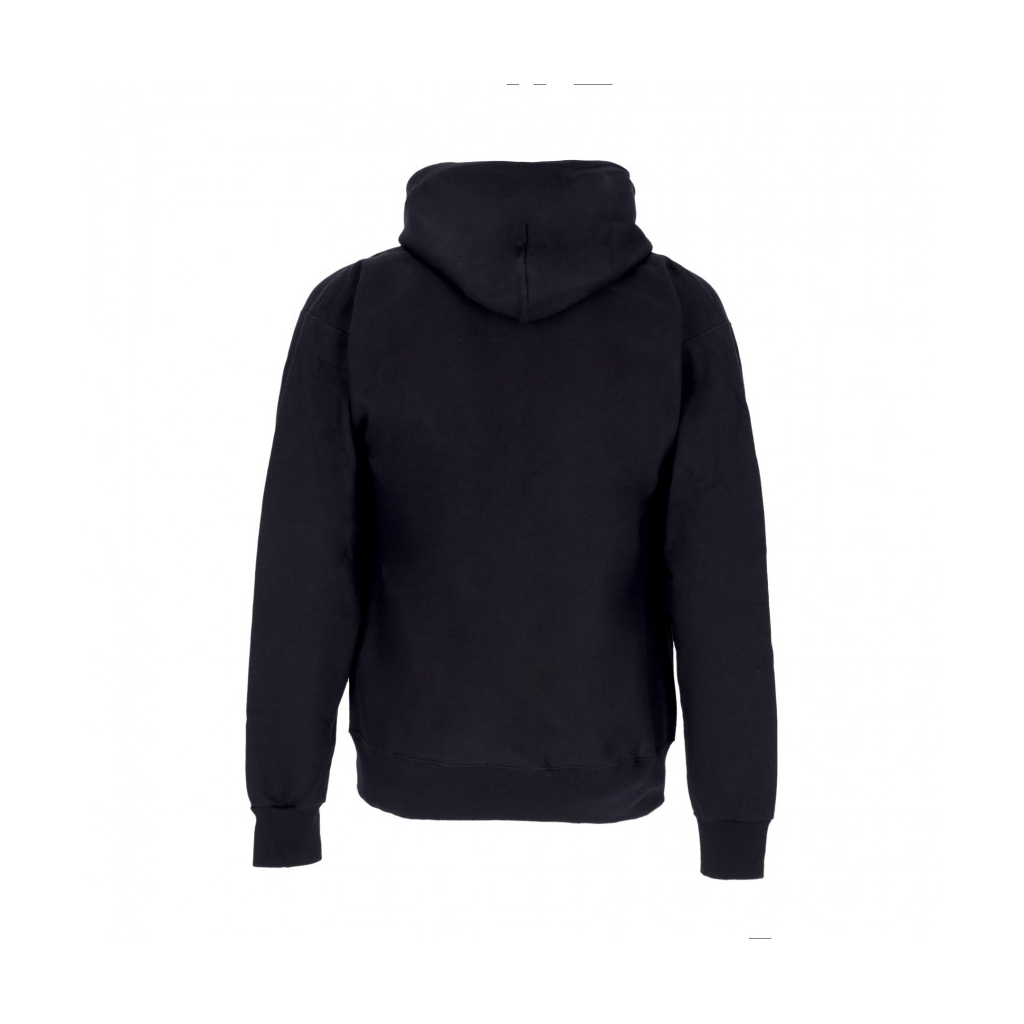 felpa cappuccio uomo pyramid hood BLACK