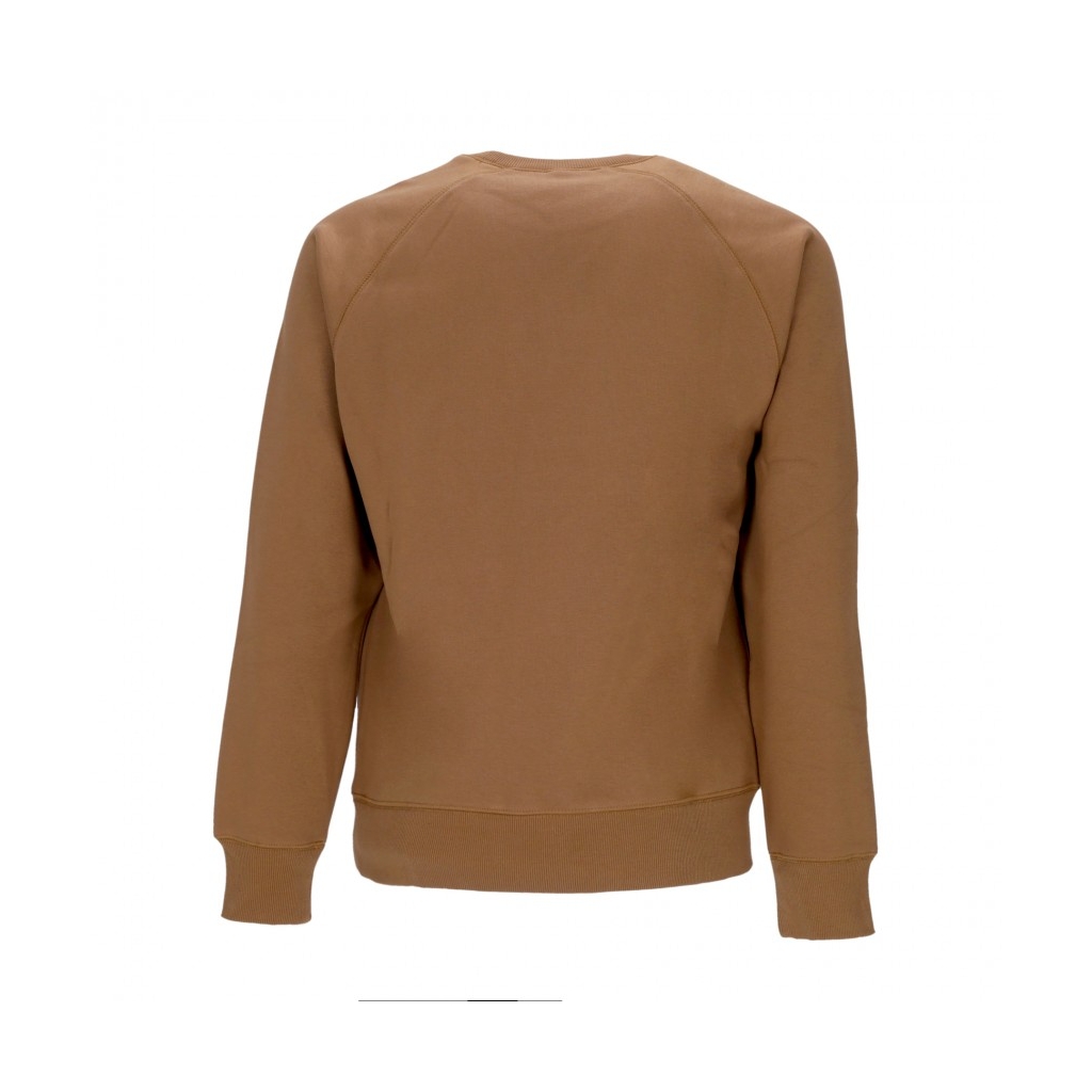 felpa girocollo uomo chase sweatshirt HAMILTON BROWN/GOLD