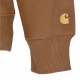 felpa girocollo uomo chase sweatshirt HAMILTON BROWN/GOLD