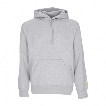 felpa cappuccio uomo hooded chase sweatshirt GREY HEATHER/GOLD