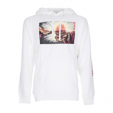 felpa cappuccio uomo corazon hooded fleece WHITE