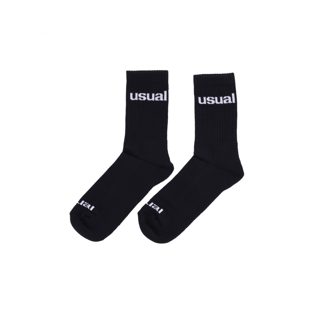 calza media uomo logo socks BLACK