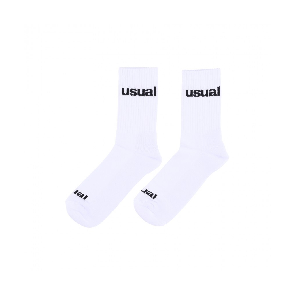 calza media uomo logo socks WHITE