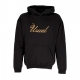 felpa cappuccio uomo signature hoodie BLACK