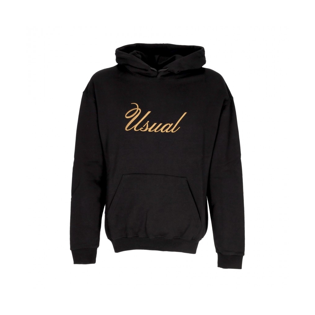 felpa cappuccio uomo signature hoodie BLACK