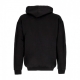 felpa cappuccio uomo signature hoodie BLACK