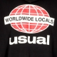 felpa cappuccio uomo worldwide locals hoodie BLACK