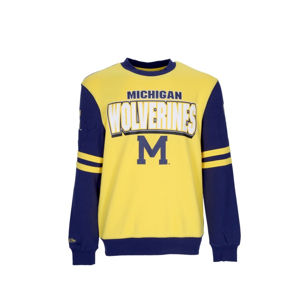 felpa girocollo uomo ncaa all over crew 20 micwol ORIGINAL TEAM COLORS