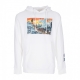 felpa cappuccio uomo big timers hooded fleece WHITE