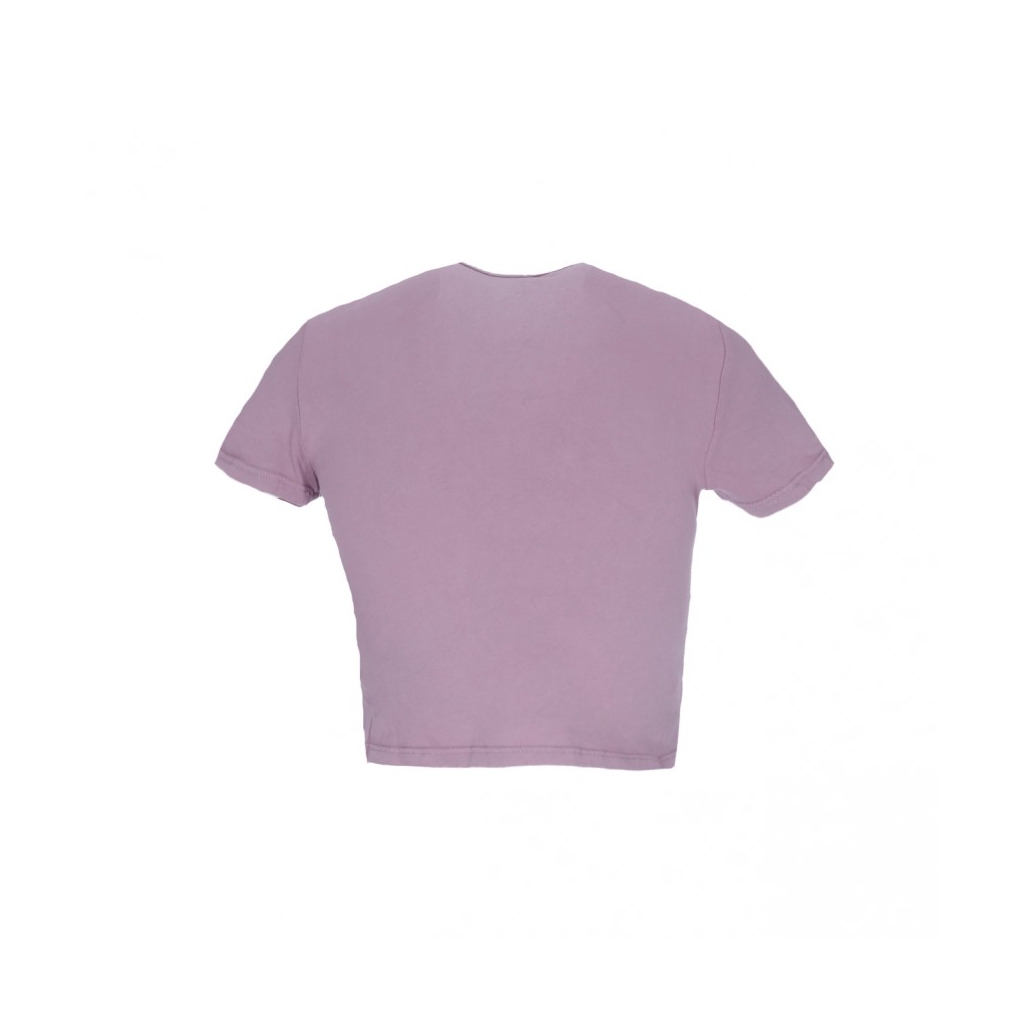 maglietta corta donna mine cropped chloe fitted tee LILAC CHALK