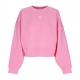 felpa girocollo corta donna adicolor essential sweatshirt BLISS PINK