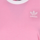 maglietta donna 3-stripes tee BLISS PINK