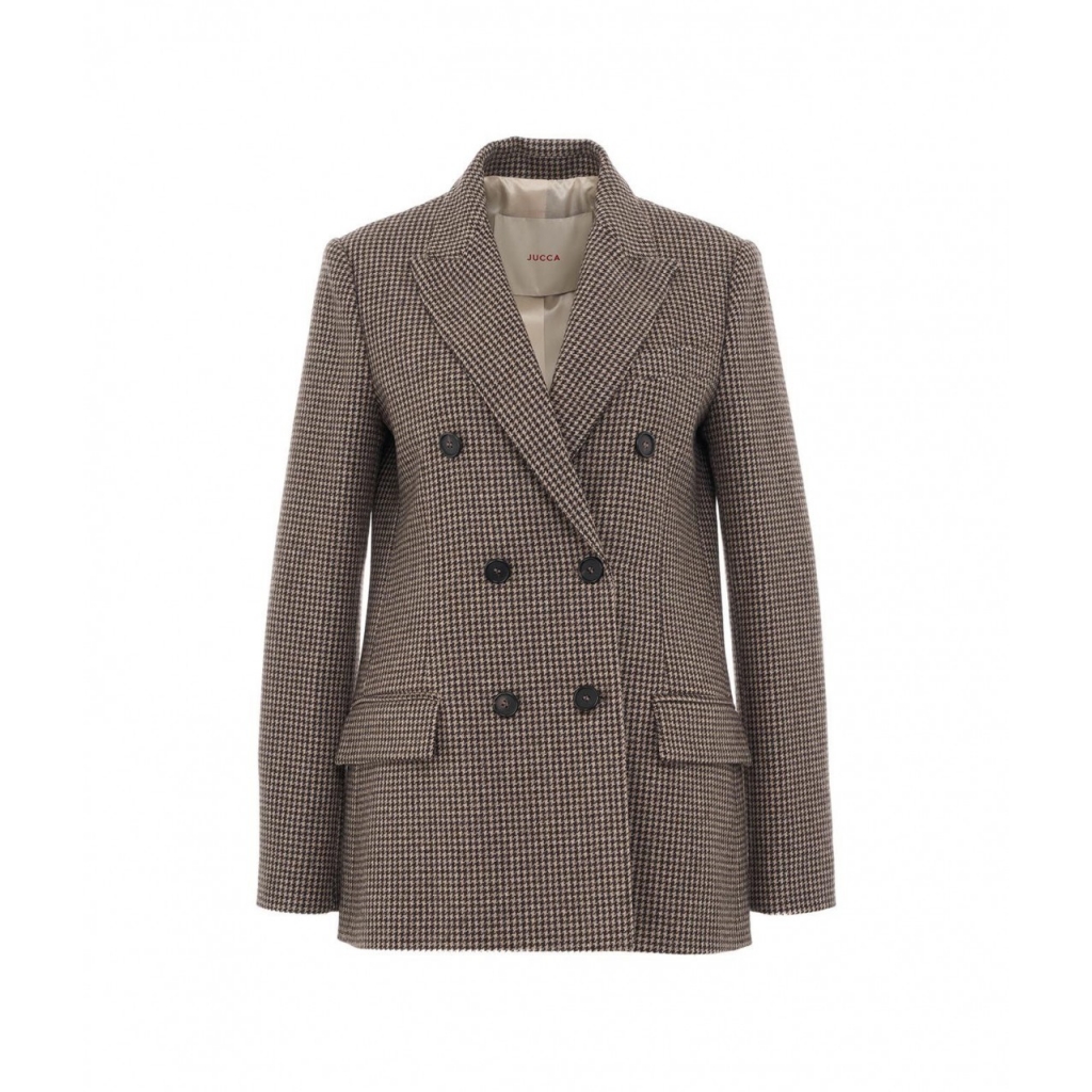 Blazer pied de poule marrone | Bowdoo.com