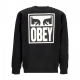 felpa girocollo uomo eyes icon crew premium fleece BLACK