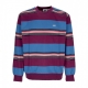 felpa girocollo uomo ender stripe crew specialty fleece BEETROOT MULTI