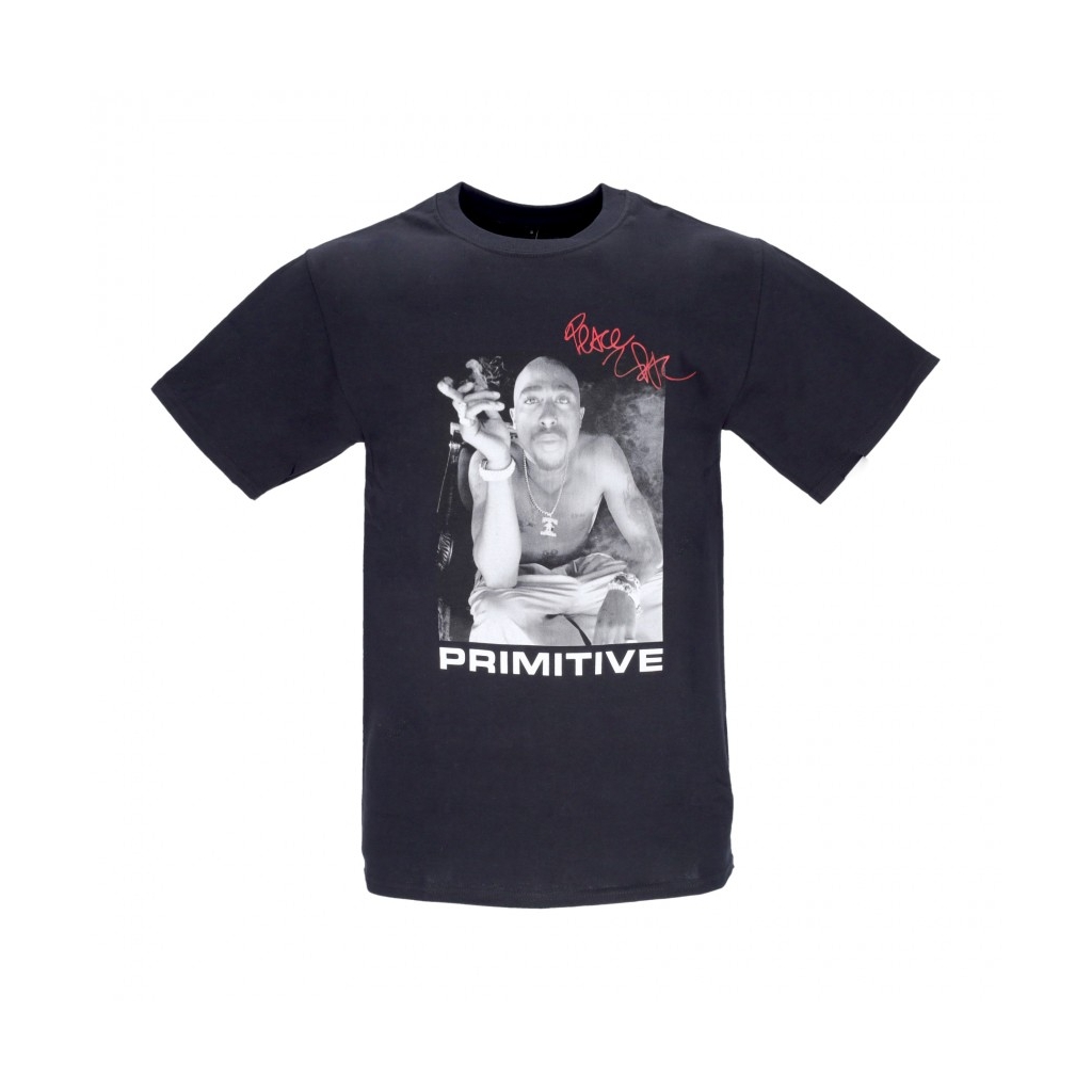 maglietta uomo smoke tee x tupac BLACK