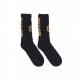 calza media uomo frontal hexagon socks BLACK/ORANGE