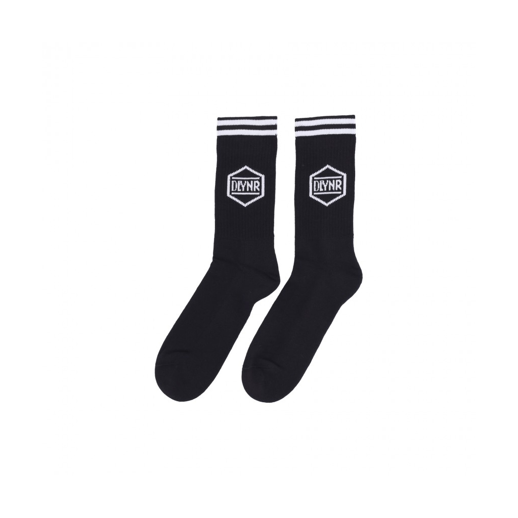 calza media uomo dlynr socks BLACK/WHITE