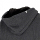 felpa cappuccio zip uomo refuge sherpa zip fleece BLACK HEATHER