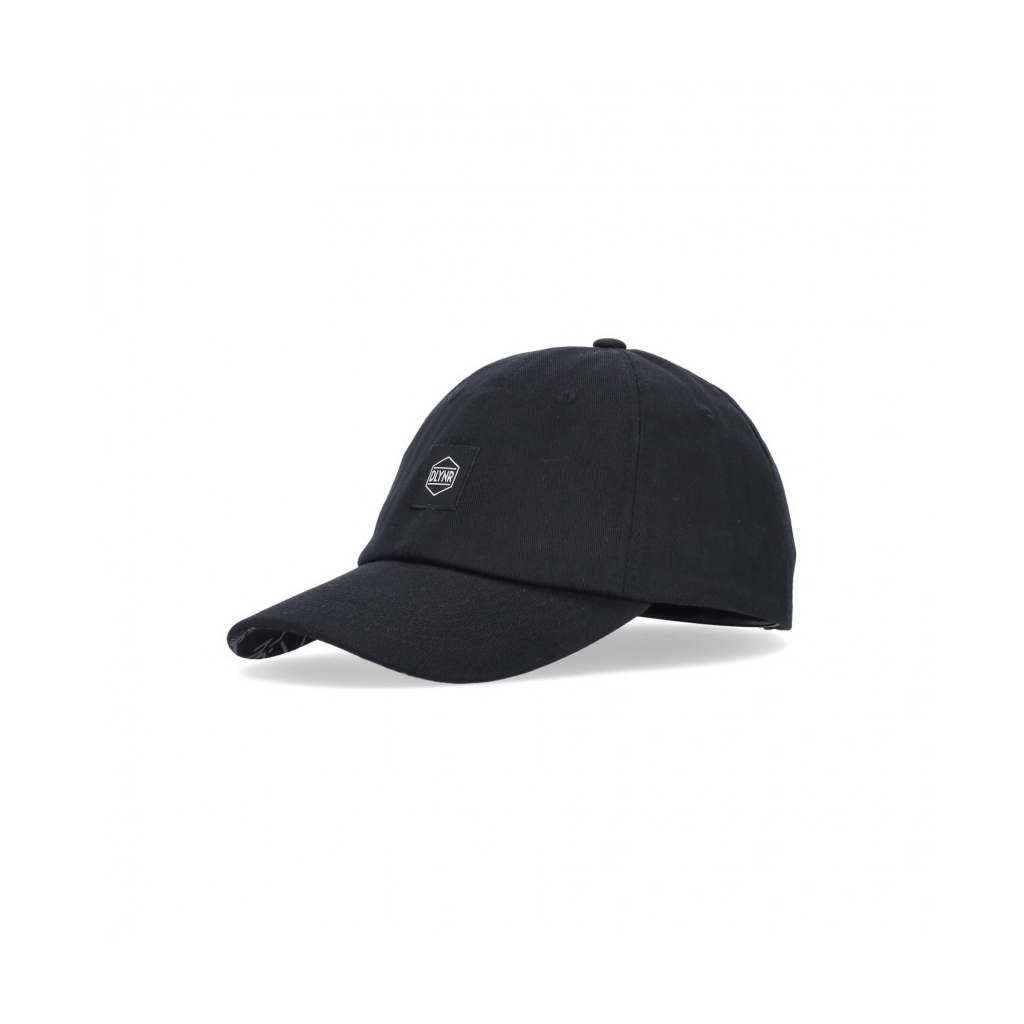 cappellino visiera curva uomo logo label dad hat BLACK