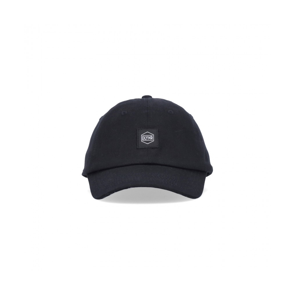 cappellino visiera curva uomo logo label dad hat BLACK