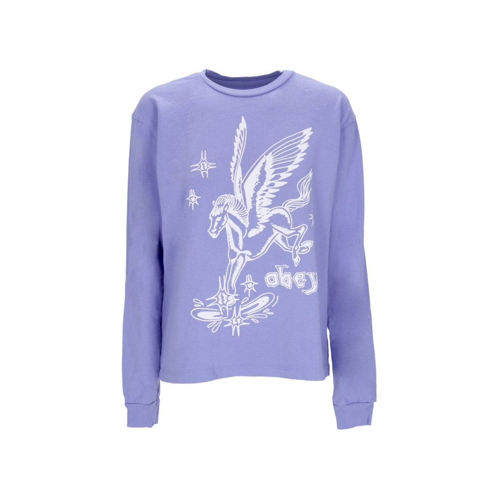 maglietta manica lunga donna pegasus custom box l/s tee DIGITAL VIOLET