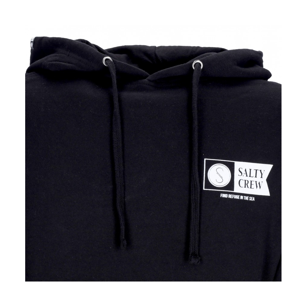 felpa cappuccio uomo alpha fleece BLACK