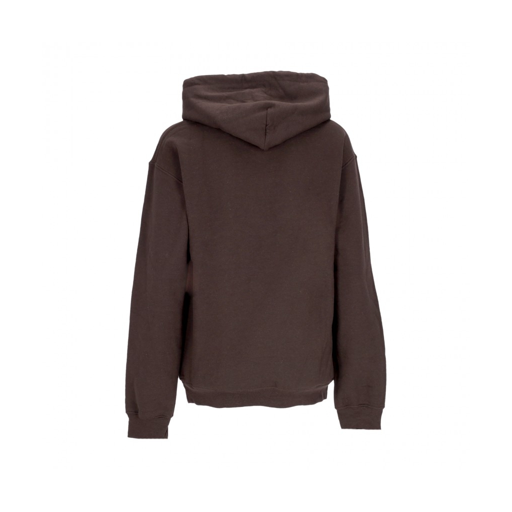 felpa cappuccio donna bird old school pullover hood DARK CHOCOLATE