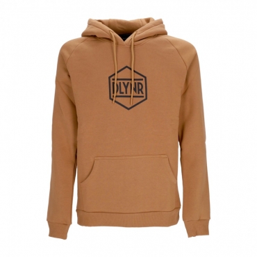 felpa cappuccio uomo logo hoodie KHAKI