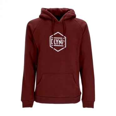 felpa cappuccio uomo logo hoodie BORDEAUX