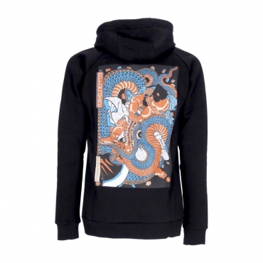 felpa cappuccio uomo kunyoshi hoodie BLACK/RED/BLUE