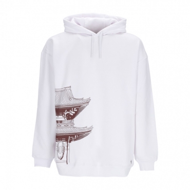 felpa cappuccio uomo bench tokyo oversize hoodie WHITE