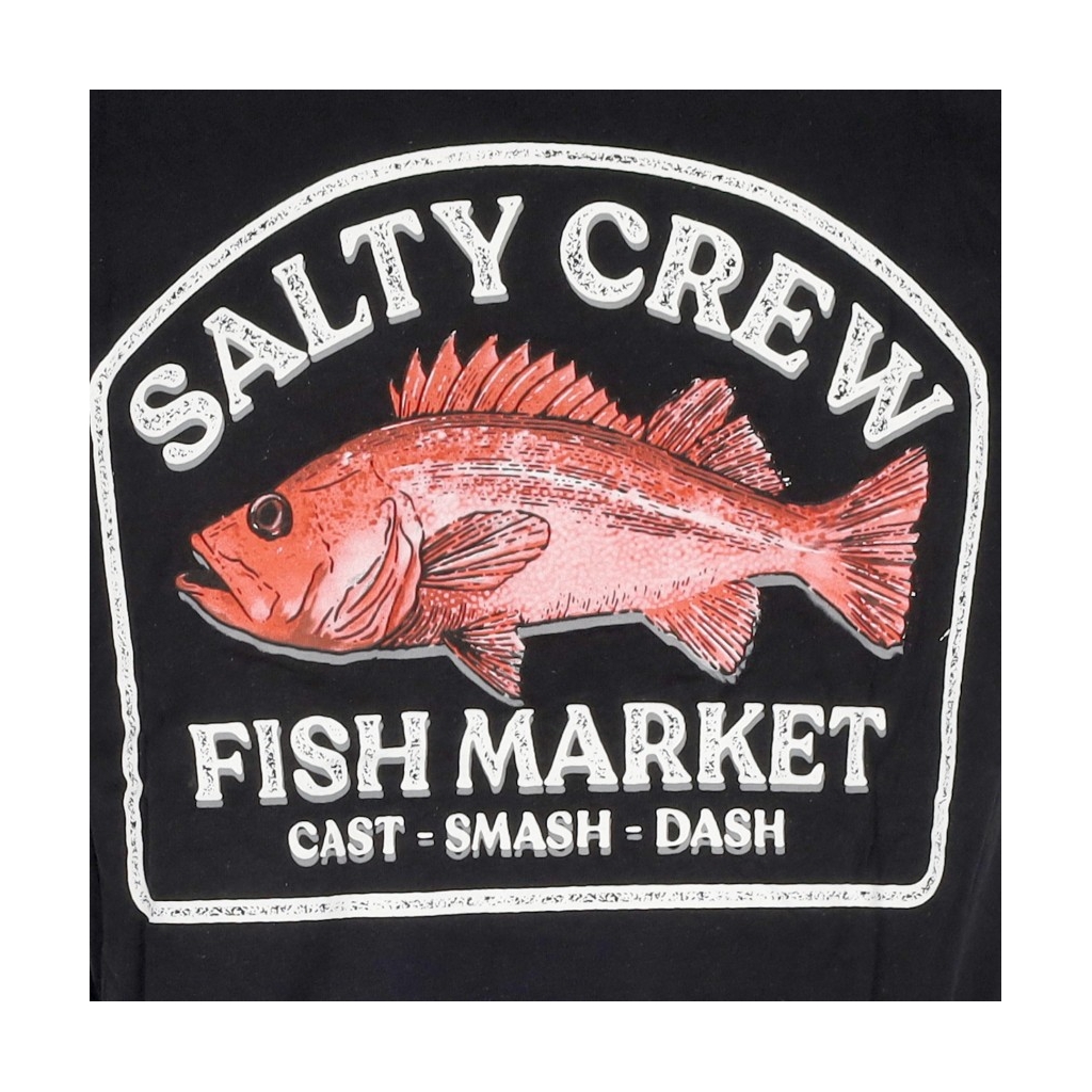 maglietta uomo fish market premium tee BLACK