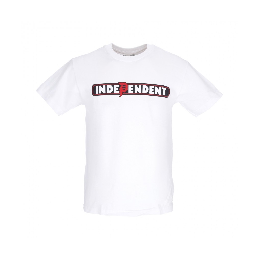 maglietta uomo bar tee x independent WHITE