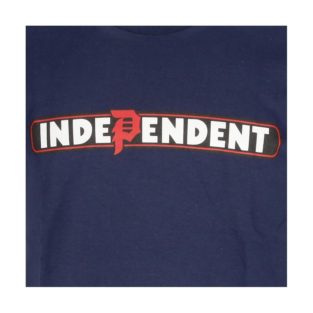 maglietta uomo bar tee x independent NAVY