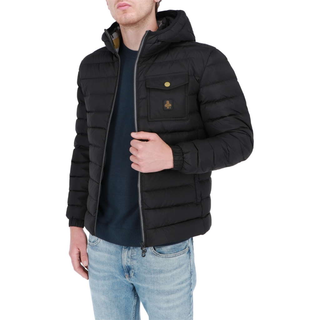 Giacca Refrigiwear Uomo Piuma Cappuccio Hunter Jacket NERO