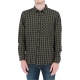 Camicia Calvin Klein Jeans Uomo Micro Check Shirt LB6 BRUNT OLIVE