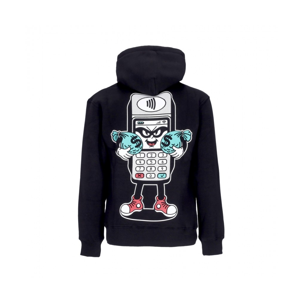 felpa cappuccio uomo contactless hoodie BLACK