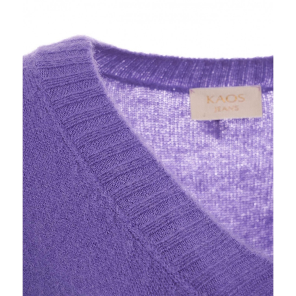 Kaos Maglione Viola Donna