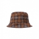 cappello da pescatore uomo cord bucket hat WILEY CHECK/HAMILTON BROWN