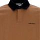 polo manica lunga uomo cord rugby l/s shirt HAMILTON BROWN/BLACK/BLACK