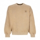 felpa girocollo uomo vista sweat DUSTY H BROWN GARMENT DYED