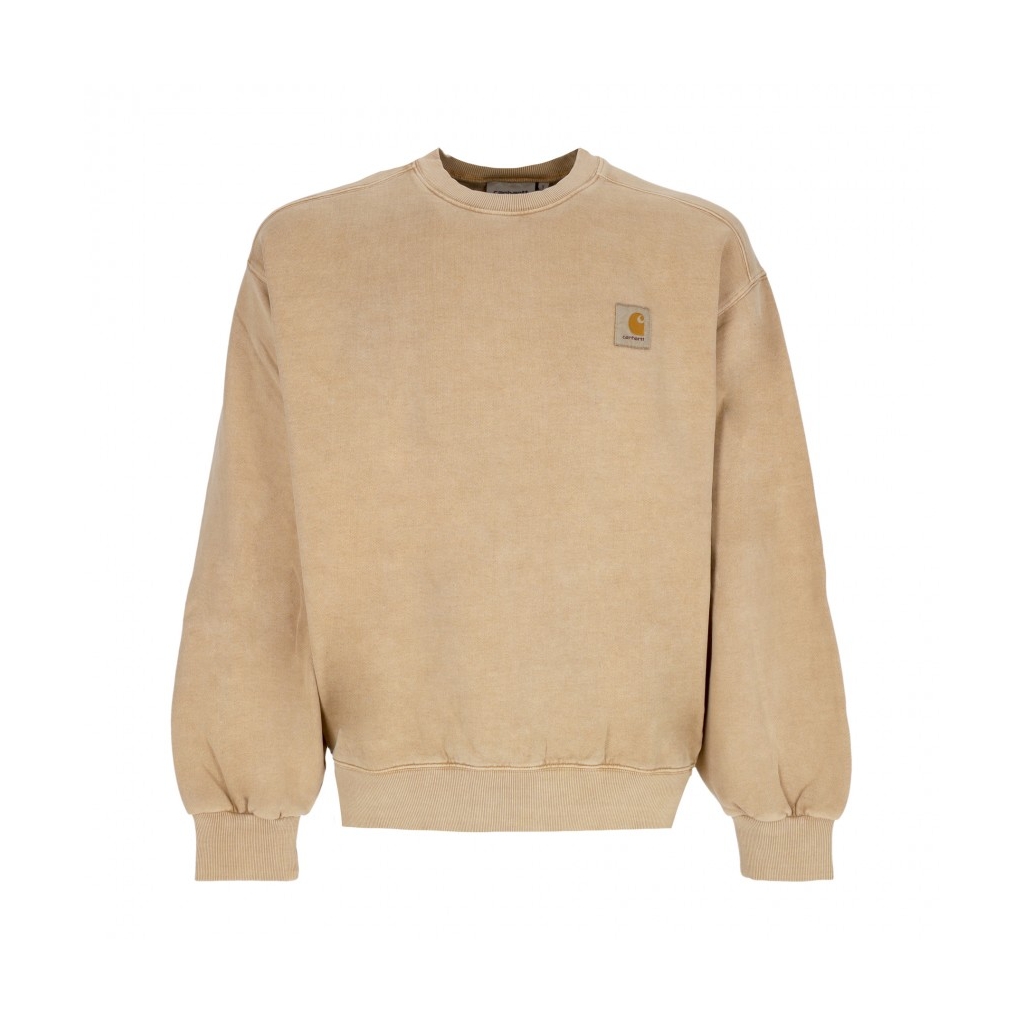 felpa girocollo uomo vista sweat DUSTY H BROWN GARMENT DYED