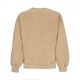 felpa girocollo uomo vista sweat DUSTY H BROWN GARMENT DYED