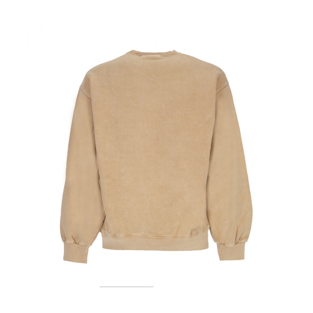 felpa girocollo uomo vista sweat DUSTY H BROWN GARMENT DYED