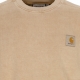 felpa girocollo uomo vista sweat DUSTY H BROWN GARMENT DYED