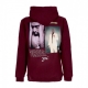 felpa cappuccio uomo voice hood x tupac BURGUNDY