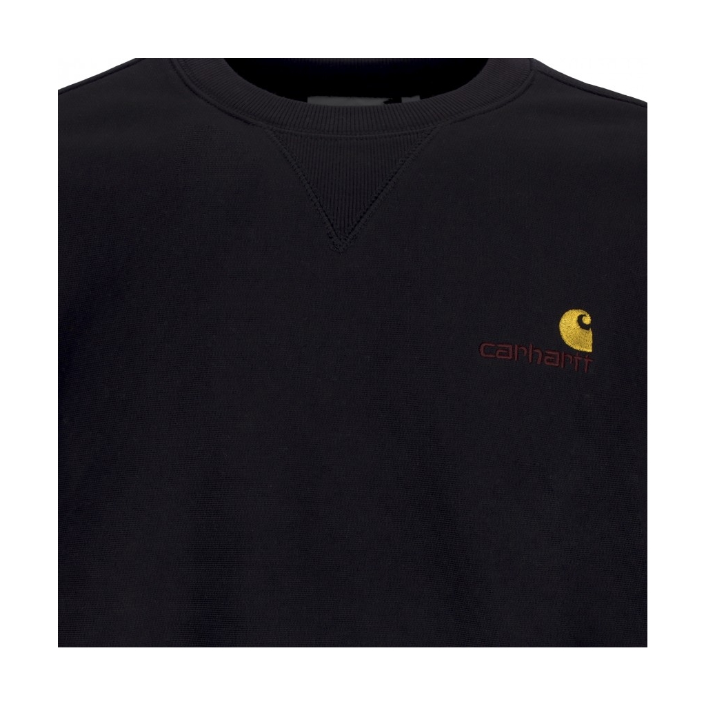 felpa girocollo uomo verse sweat BLACK