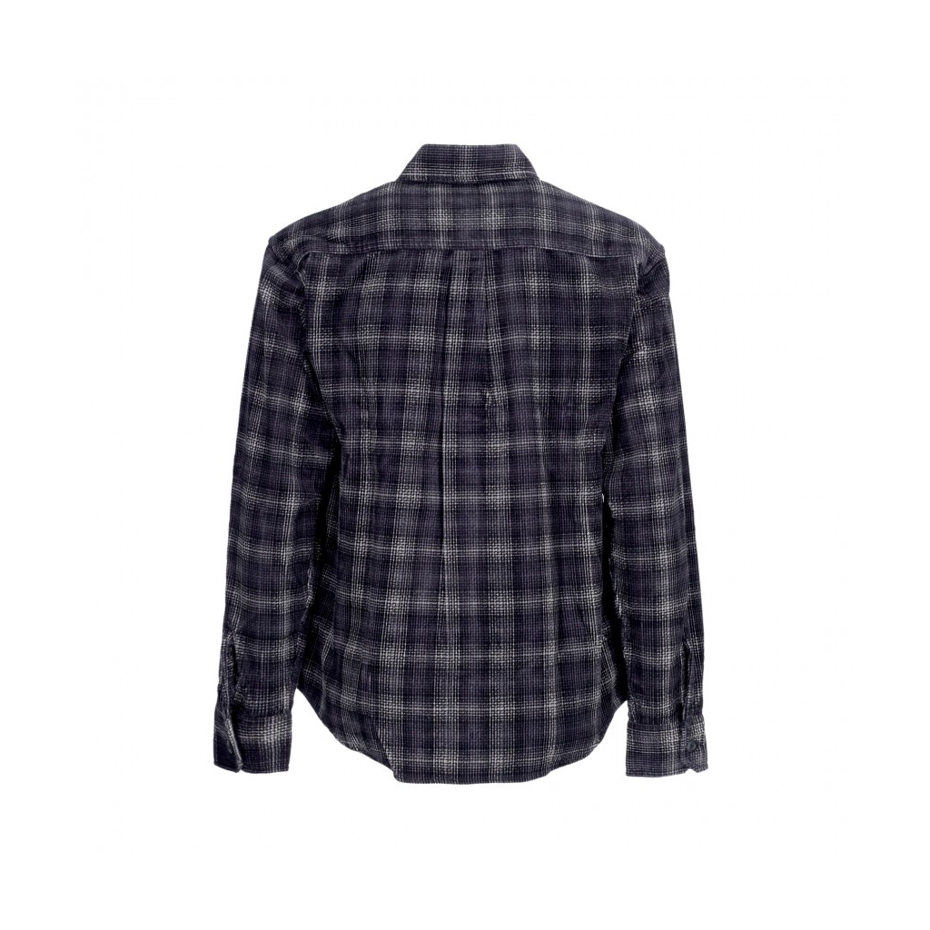 camicia manica lunga uomo l/s flint shirt WILEY CHECK/VULCAN RINSED